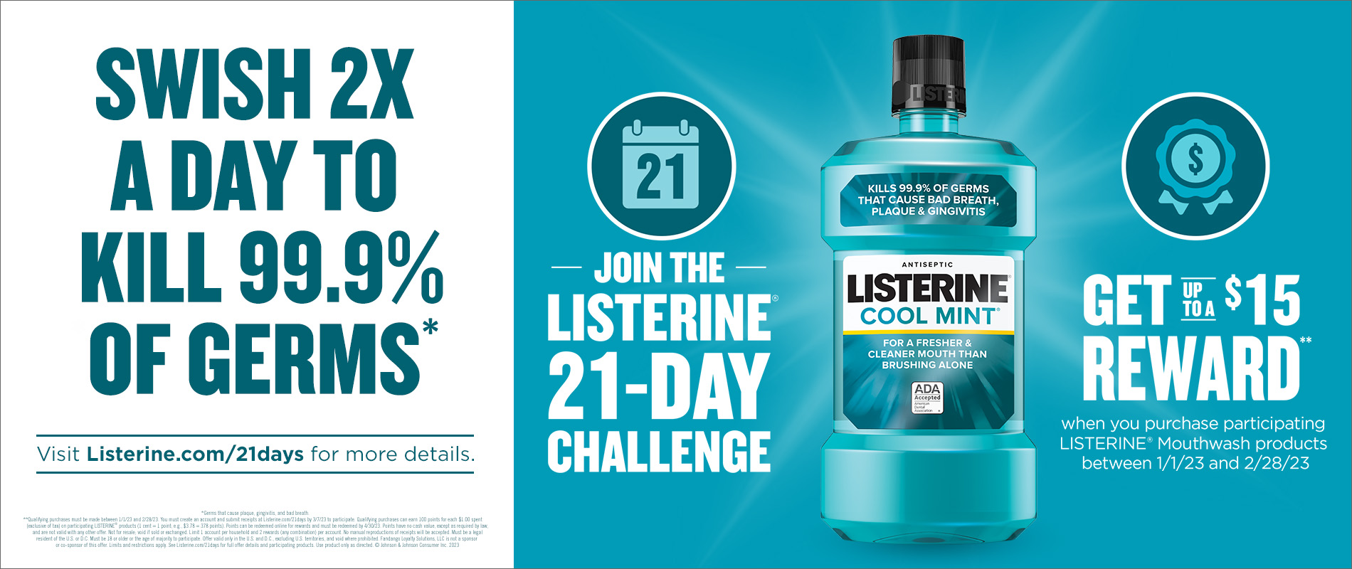 Get Up To A $15 Reward with Listerine 